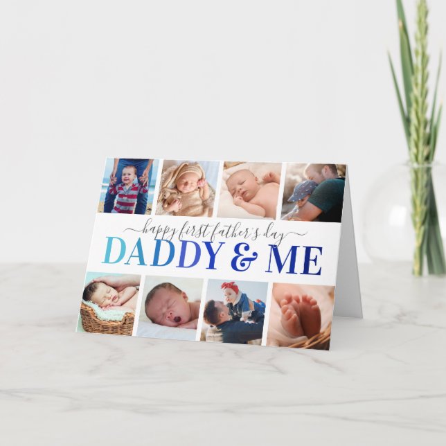 "Daddy & Me" First Father's Day Photo Card (Front)