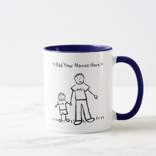Daddy & Me Little Boy Mug (Custom Names)