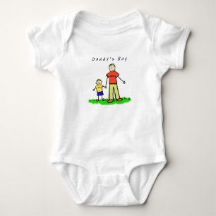 Daddy & Me T-Shirt (Blonde with Title) Baby Bodysuit