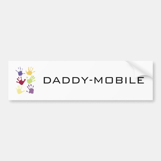 DADDY-MOBILE BUMPER STICKER (Front)