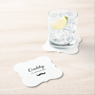 Daddy Modern Father's Day Paper Coaster