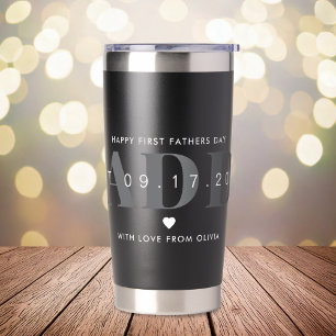 Daddy Modern Minimalist First Fathers Day  Insulated Tumbler