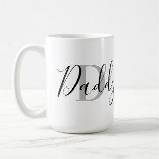 Daddy Monogram Grey Coffee Mug