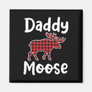 Daddy Moose Matching Family Merry Xmas In July Men Magnet