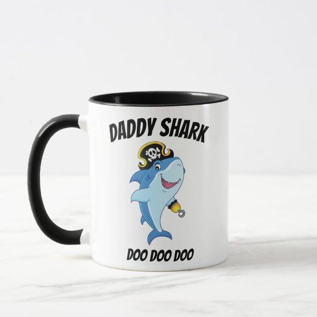 Daddy Mug Daddyshark Daddy Shark Mug  (Left)