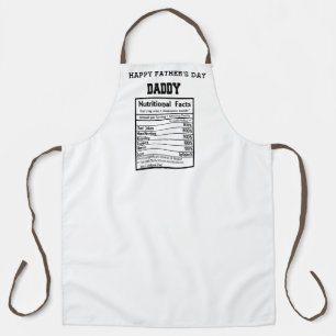 daddy nutritional facts father's day apron