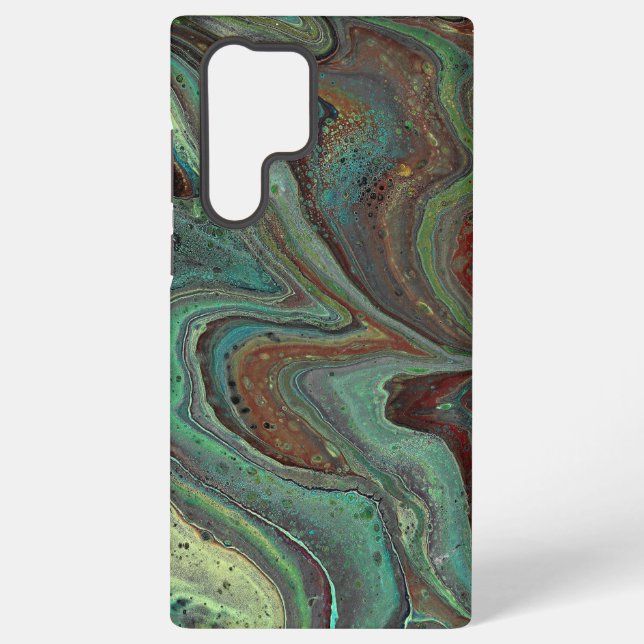 Daddy O 3 Crazy Green Abstract Phone Case (Back)