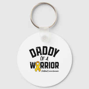 Daddy Of A Warrior Childhood Cancer Awareness Dad Key Ring