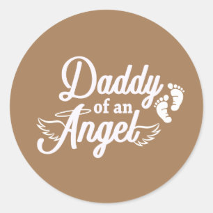 Daddy of an Angel Miscarriage Stickers