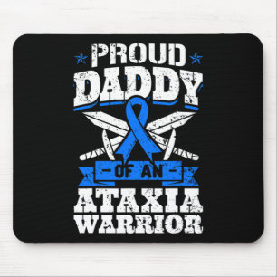 Daddy Of An Ataxia Warrior Awareness Ribbon Dystax Mouse Mat