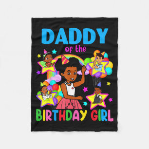 Daddy of birthday girl gracie birthday dolls girl fleece blanket