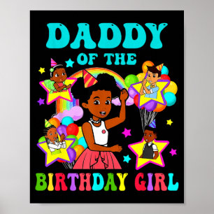 Daddy of birthday girl gracie pink doll family poster