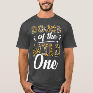 Daddy Of he Wild One Zoo hemed 1st Birthday Party  T-Shirt