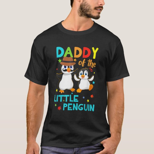 Daddy Of Little Penguin Birthday Family Shirts Mat (Front)