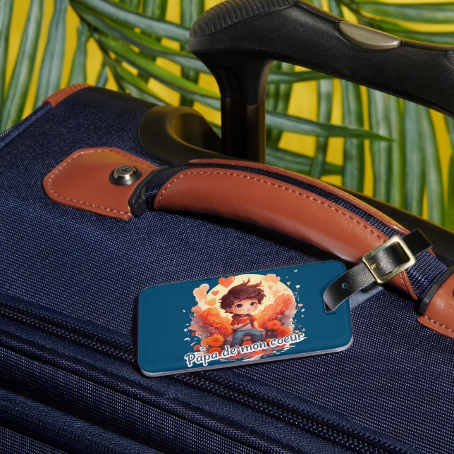 Daddy of my heart luggage tag (Front Insitu 3)