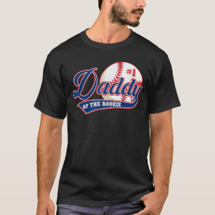 Daddy of Rookie of Year 1st Birthday Baseball Them T-Shirt