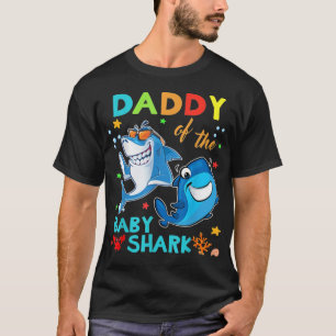 Daddy Of The Baby Shark Birthday Daddy Shark Essen T-Shirt