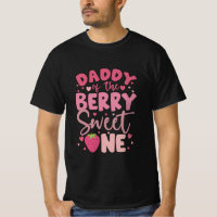 Daddy Of The Berry Sweet One Strawberry Birthday
