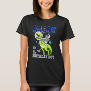 Daddy Of The Birthday Astronaut Boy Matching Bday T-Shirt