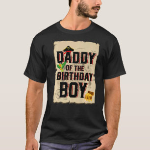 Daddy Of The Birthday Boy Father Pirate Theme 5th T-Shirt