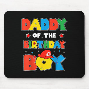 Daddy Of The Birthday Boy Game Gaming Family Match Mouse Mat