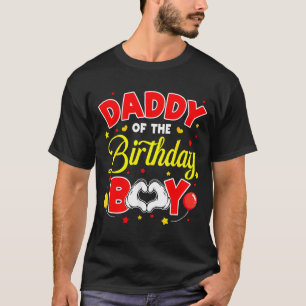 Daddy Of The Birthday Boy Matching Dad Son Family T-Shirt