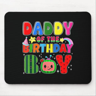 Daddy Of The Birthday Boy Melon Family Matching Fu Mouse Mat