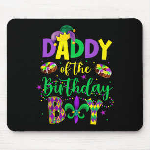 Daddy Of The Birthday Boy Shirt Mardi Gras Daddy P Mouse Mat