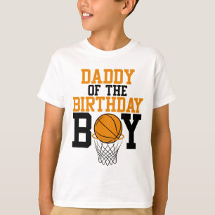 Daddy Of The Birthday Boy Sketll Family Birthday T-Shirt