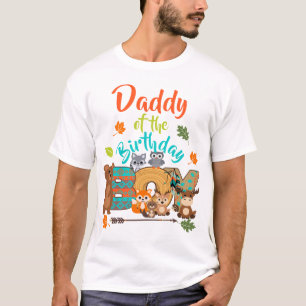 Daddy of the Birthday Boy Woodland Arrow    T-Shirt