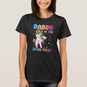 Daddy of the Birthday Princess Flossing Unicorn G T-Shirt