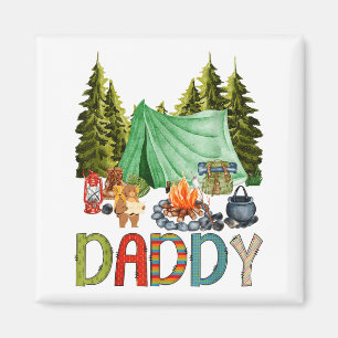 Daddy Of The Happy Camper 1st Birthday Bear Camng  Magnet