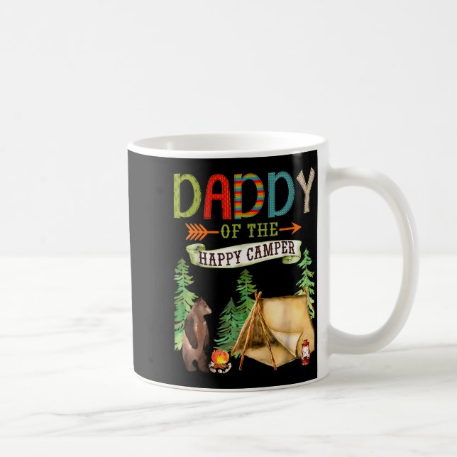 Daddy Of The Happy Camper First Birthday Camng  Coffee Mug (Right)