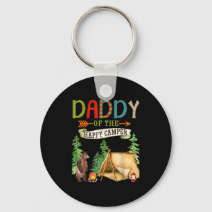 Daddy Of The Happy Camper First Birthday Camng  Key Ring