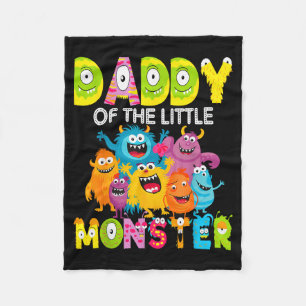 Daddy Of The Little Monster 1st Birthday Boy Party Fleece Blanket