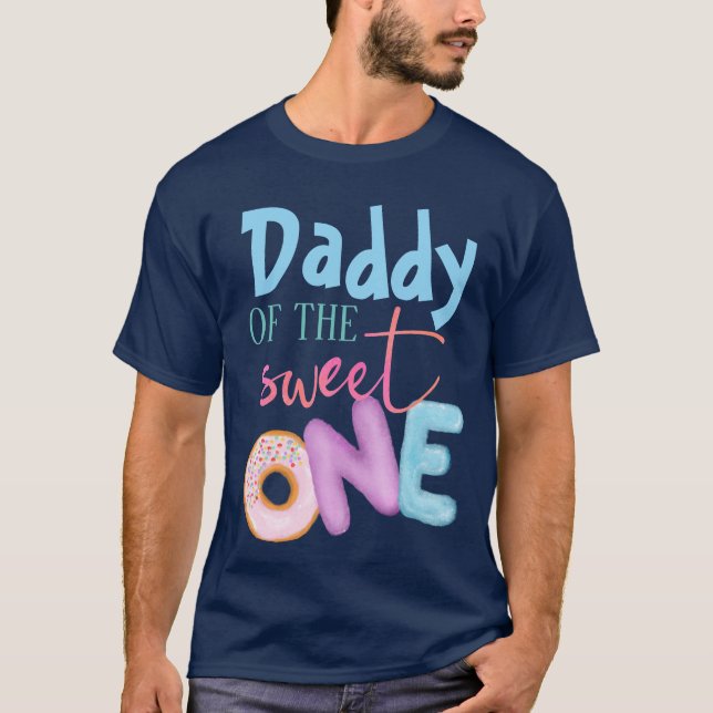 Daddy of The Sweet One Brother 1st Birthday Doughn T-Shirt (Front)