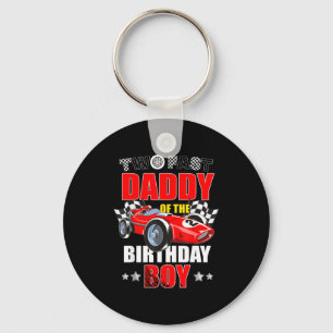 Daddy of the two fast 2nd birthday boy racing car key ring