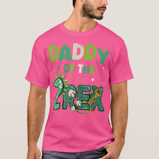 Daddy Of The Two Rex Birthday Dinosaur Family Matc T-Shirt