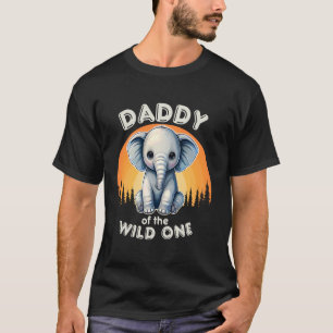 Daddy of The Wild One Zoo Birthday Safari Jungle A T-Shirt