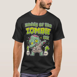 Daddy of the Zombie Boy Zombie Lovers 9th Birthday T-Shirt