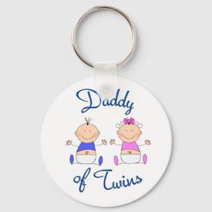 Daddy of Twins Key Ring
