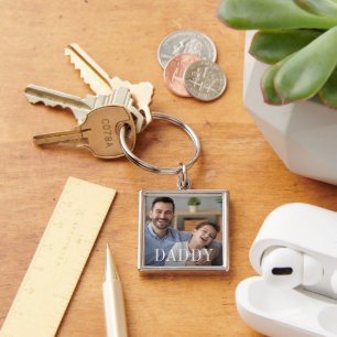 Daddy Overlay   Father's Day Photo Key Ring