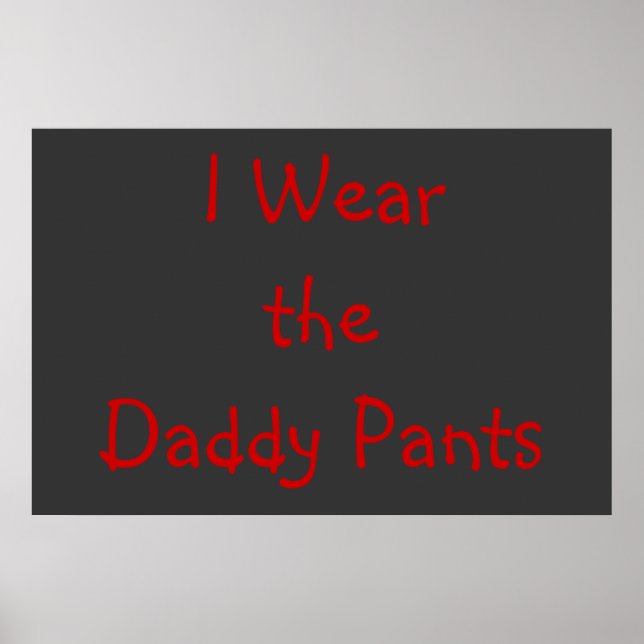 Daddy Pants Poster (Front)