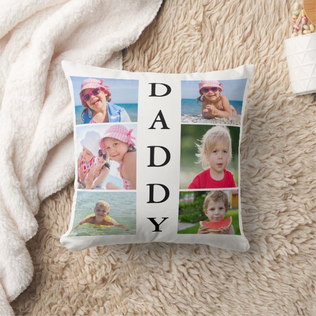 Daddy Photo Collage Cushion (Blanket)
