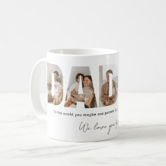 Daddy Photo Collage Father's Day Coffee Mug
