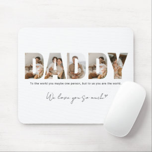 Daddy Photo Collage Father's Day Mouse Mat