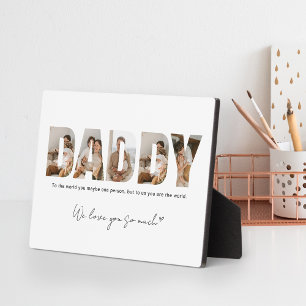 Daddy Photo Collage Father's Day Plaque