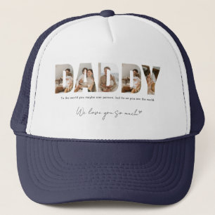 Daddy Photo Collage Father's Day Trucker Hat