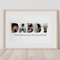 Daddy Photo Collage Poster for Father's Day