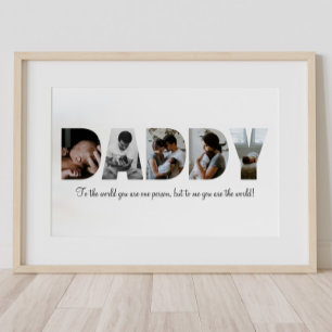 Daddy Photo Collage Poster for Father's Day